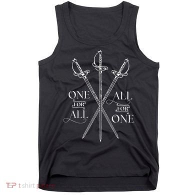 One For All All For One The Three Musketeers Literary Tank Top