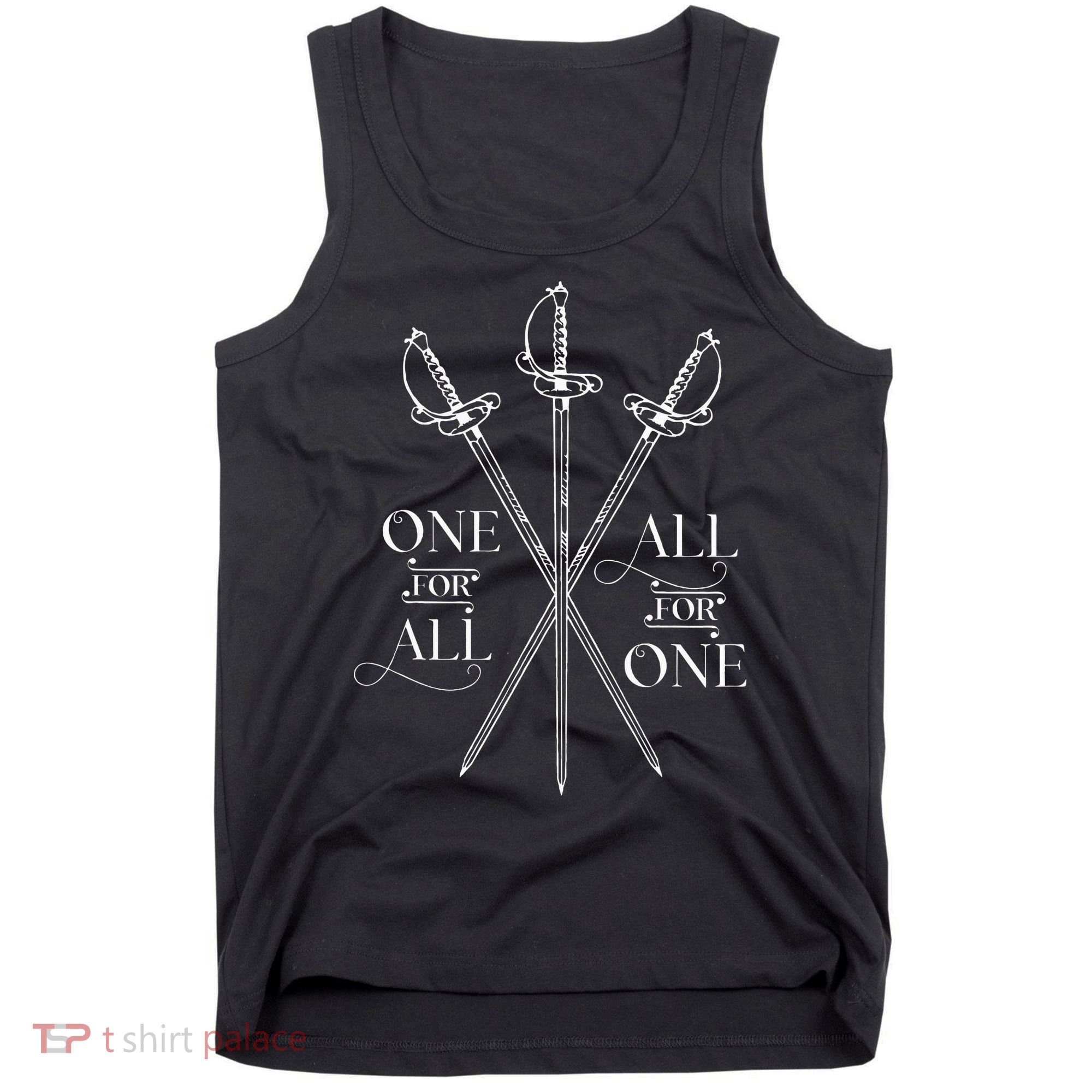 One For All All For One The Three Musketeers Literary Tank Top