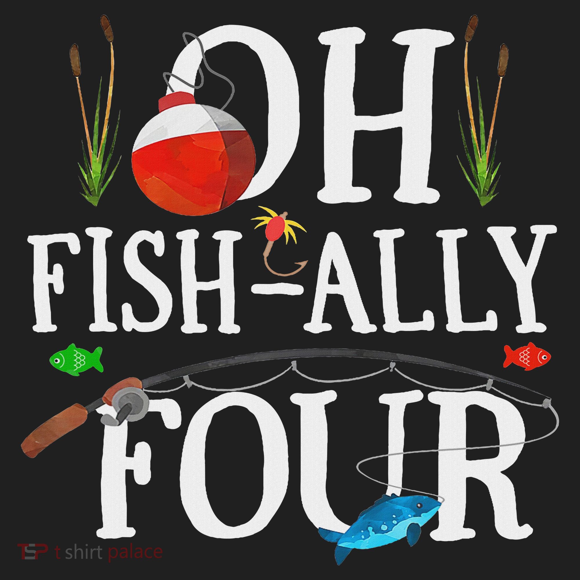 O Fish Ally Four Birthday Decorations 4th Birthday Boy Women's Sweatshirt