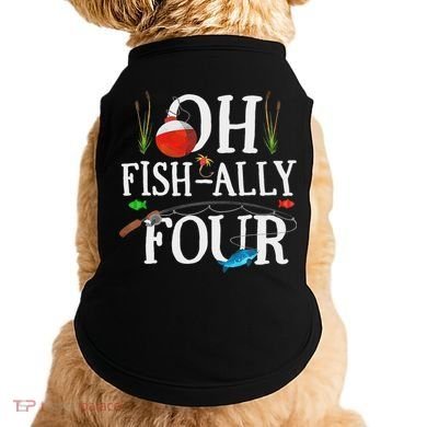 O Fish Ally Four Birthday Decorations 4th Birthday Boy Doggie Tank
