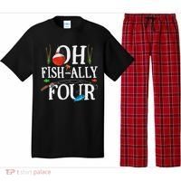 O Fish Ally Four Birthday Decorations 4th Birthday Boy Pajama Set thumb 0