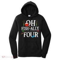 O Fish Ally Four Birthday Decorations 4th Birthday Boy Women's Hoodie thumb 0