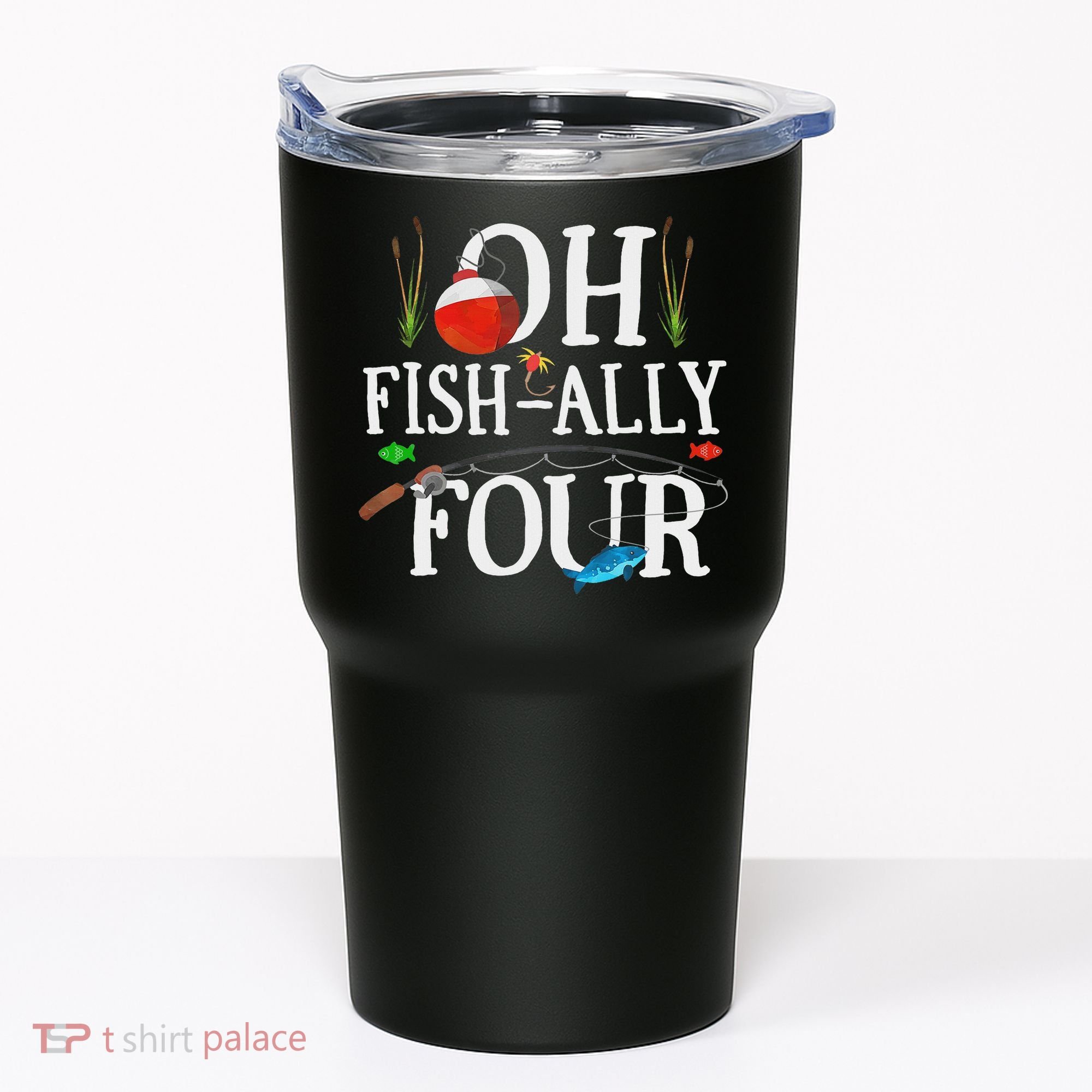 O Fish Ally Four Birthday Decorations 4th Birthday Boy Tumbler