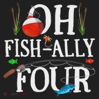 O Fish Ally Four Birthday Decorations 4th Birthday Boy Hat thumb 2