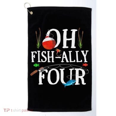 O Fish Ally Four Birthday Decorations 4th Birthday Boy Golf Towel