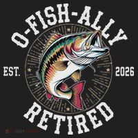 O Fish Ally Retired EST 2026 Fishing Fan Hat thumb 2