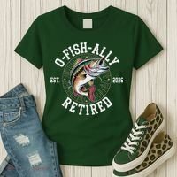 O Fish Ally Retired EST 2026 Fishing Fan Women's T-Shirt thumb 3