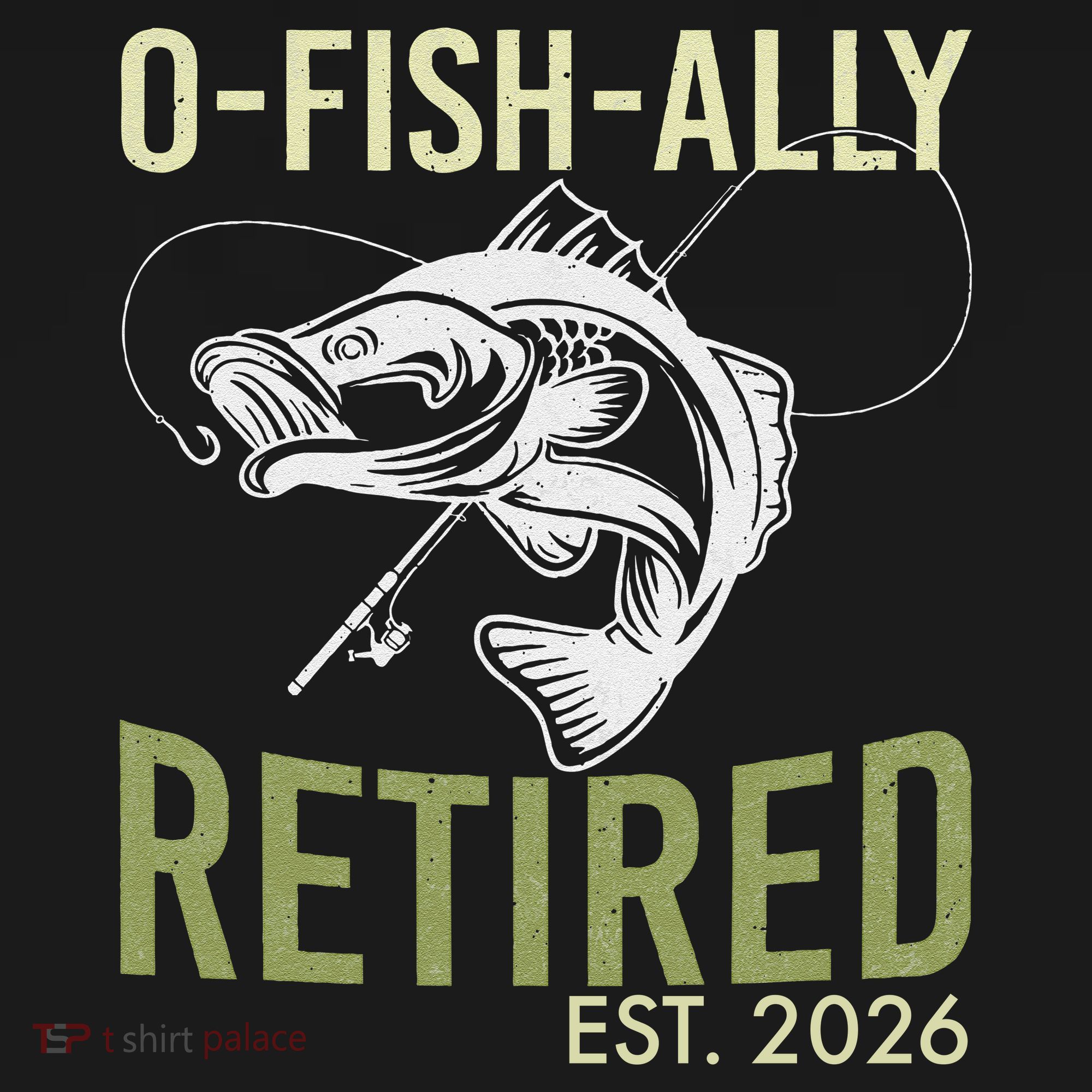 O Fish Ally Retired EST 2026 Fishing USA-Made Doggie Bandana