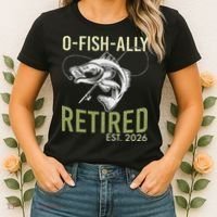 O Fish Ally Retired EST 2026 Fishing Women's T-Shirt thumb 2