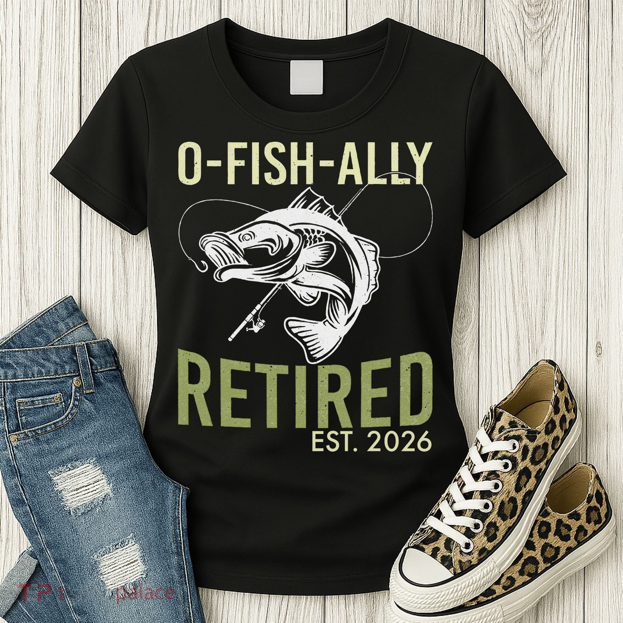 O Fish Ally Retired EST 2026 Fishing Women's T-Shirt