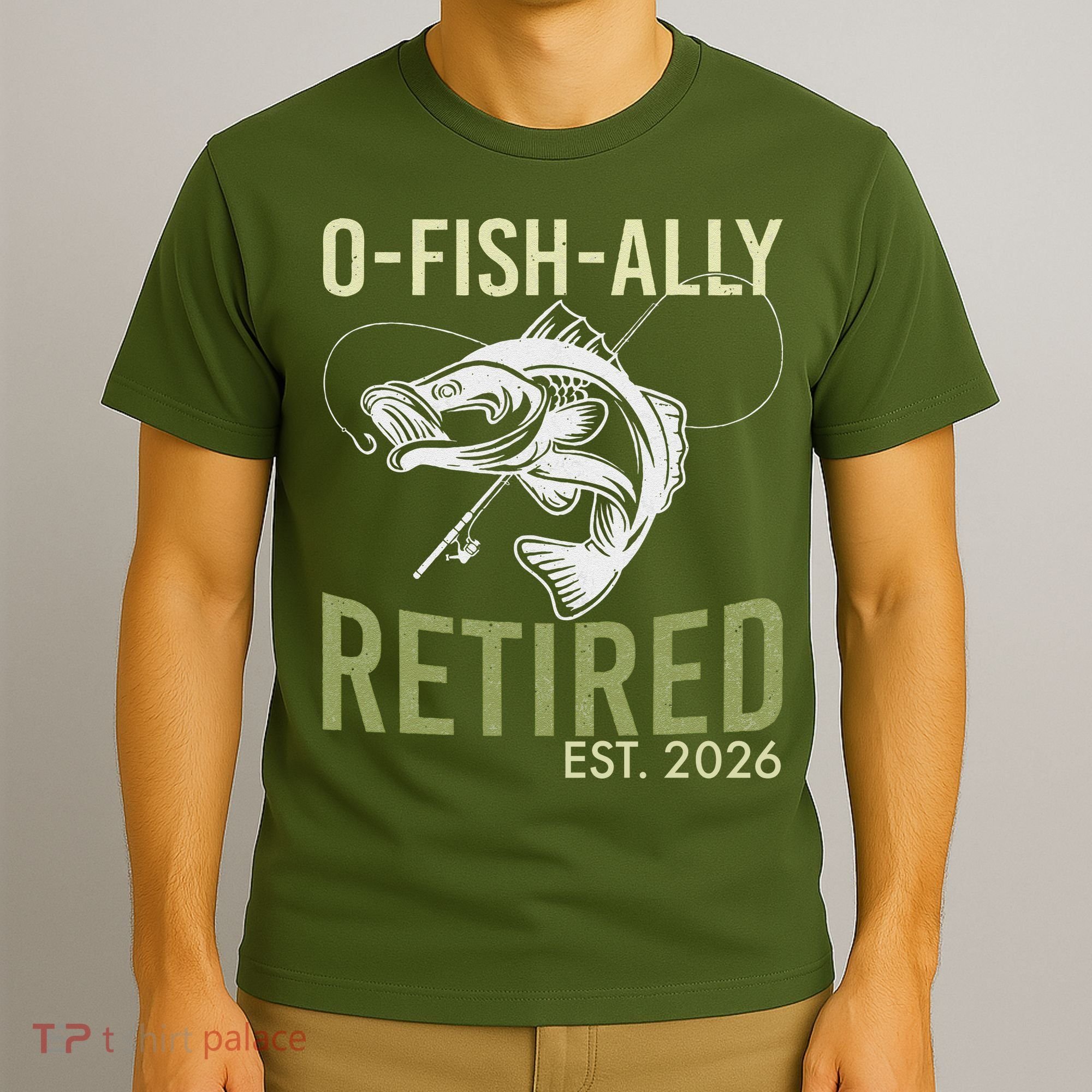 O Fish Ally Retired EST 2026 Fishing T-Shirt