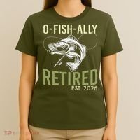 O Fish Ally Retired EST 2026 Fishing T-Shirt thumb 4