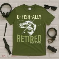 O Fish Ally Retired EST 2026 Fishing T-Shirt thumb 5