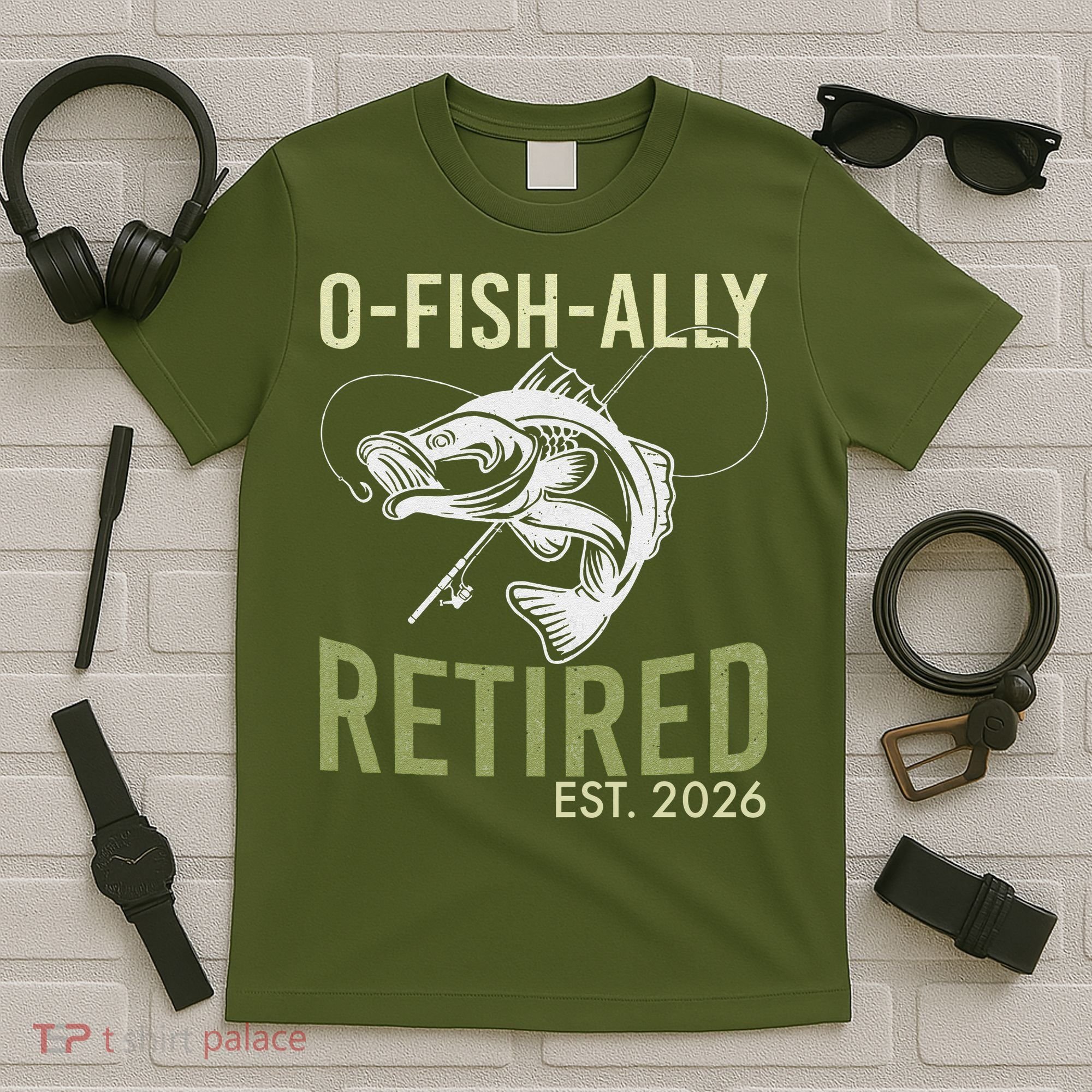 O Fish Ally Retired EST 2026 Fishing T-Shirt