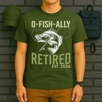 O Fish Ally Retired EST 2026 Fishing T-Shirt thumb 6