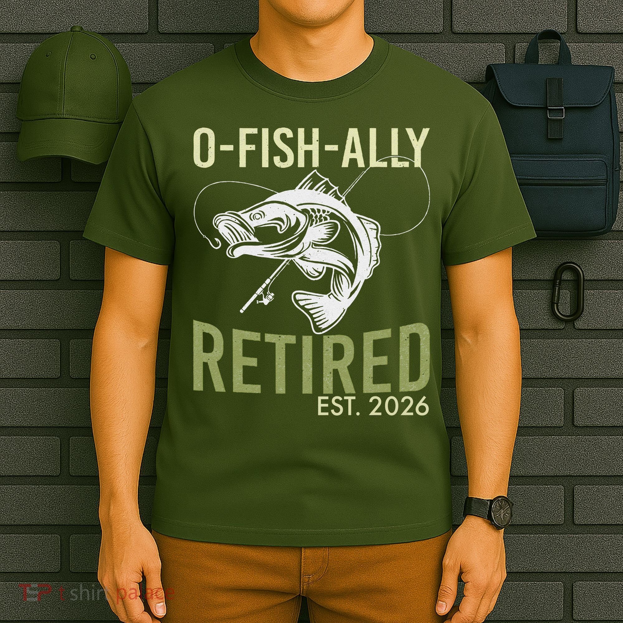 O Fish Ally Retired EST 2026 Fishing T-Shirt