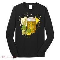 Oktoberfest Fall Autumn Beer Splatter Long Sleeve Shirt thumb 0