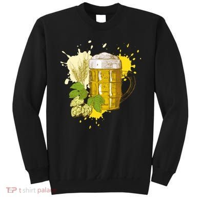 Oktoberfest Fall Autumn Beer Splatter Sweatshirt
