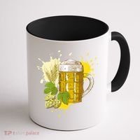 Oktoberfest Fall Autumn Beer Splatter Coffee Mug thumb 1