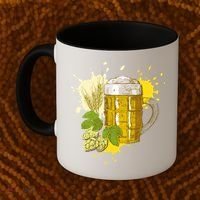 Oktoberfest Fall Autumn Beer Splatter Coffee Mug thumb 2