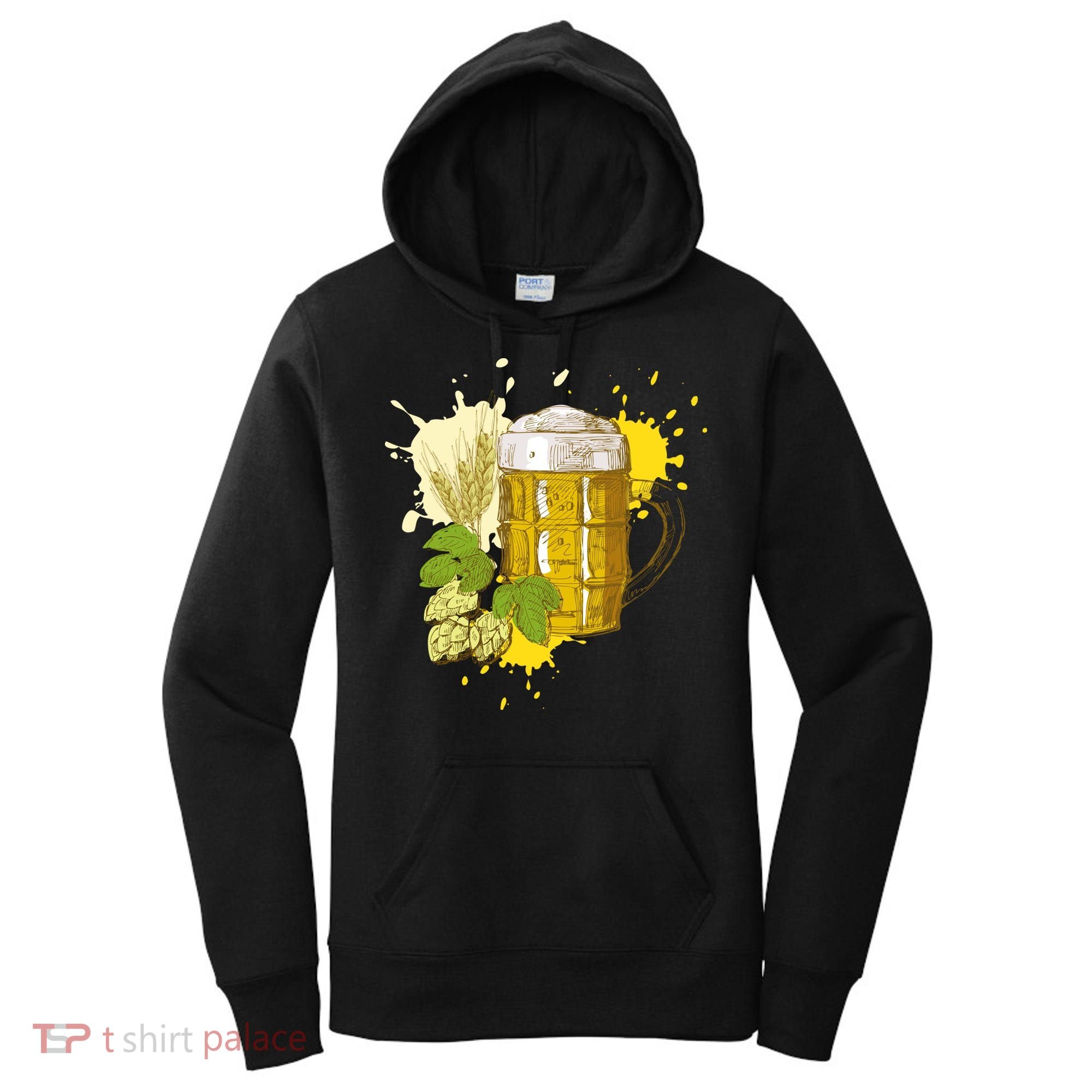 Oktoberfest Fall Autumn Beer Splatter Women's Hoodie
