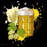 Oktoberfest Fall Autumn Beer Splatter Women's Hoodie thumb 2