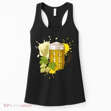 Oktoberfest Fall Autumn Beer Splatter Women's Tank Top