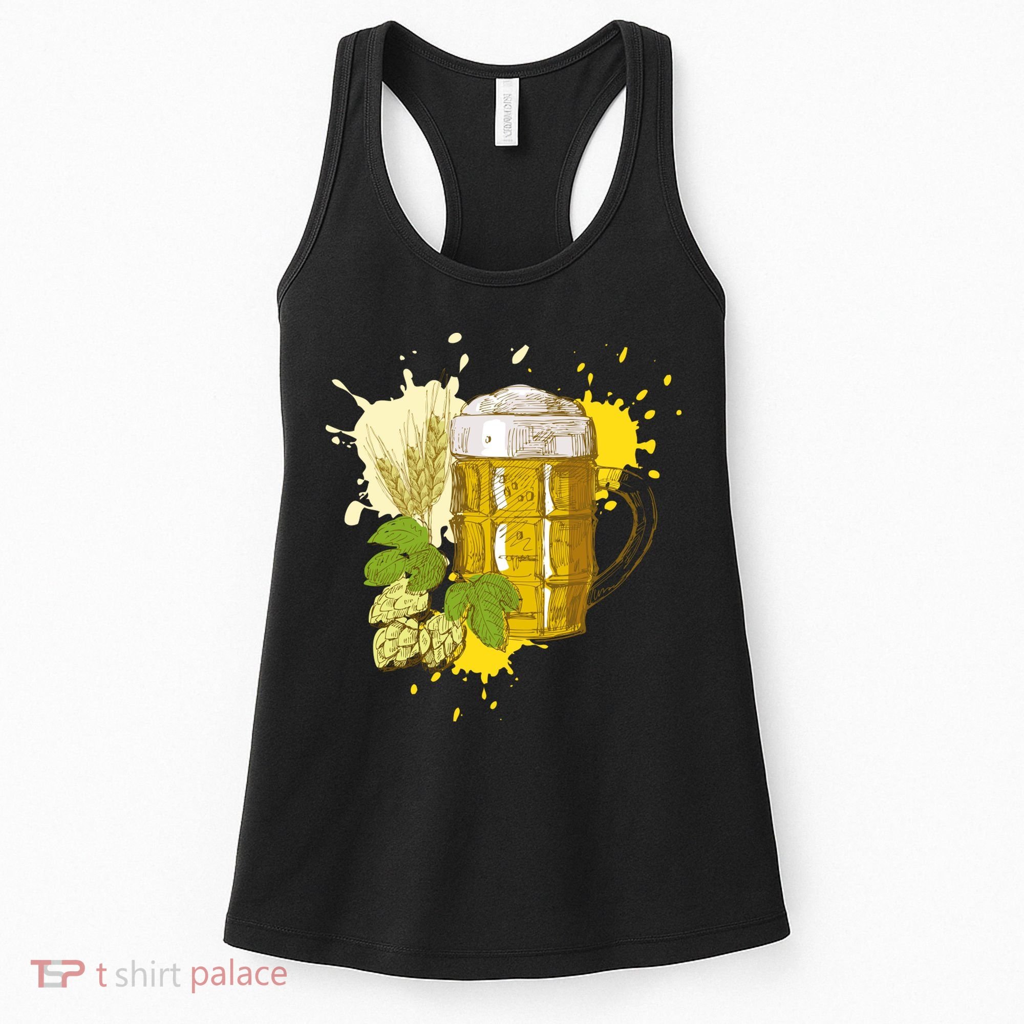 Oktoberfest Fall Autumn Beer Splatter Women's Tank Top