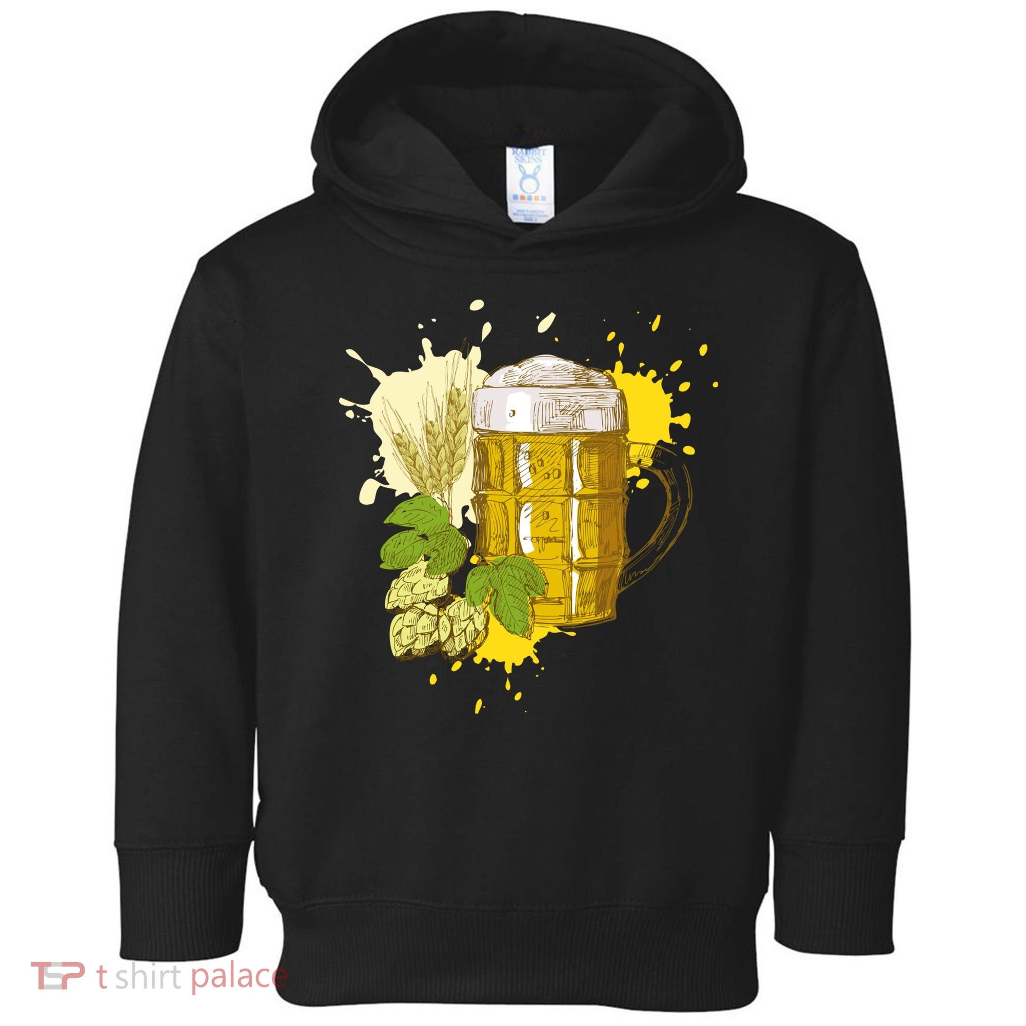 Oktoberfest Fall Autumn Beer Splatter Toddler Hoodie