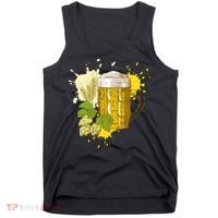 Oktoberfest Fall Autumn Beer Splatter Tank Top thumb 0