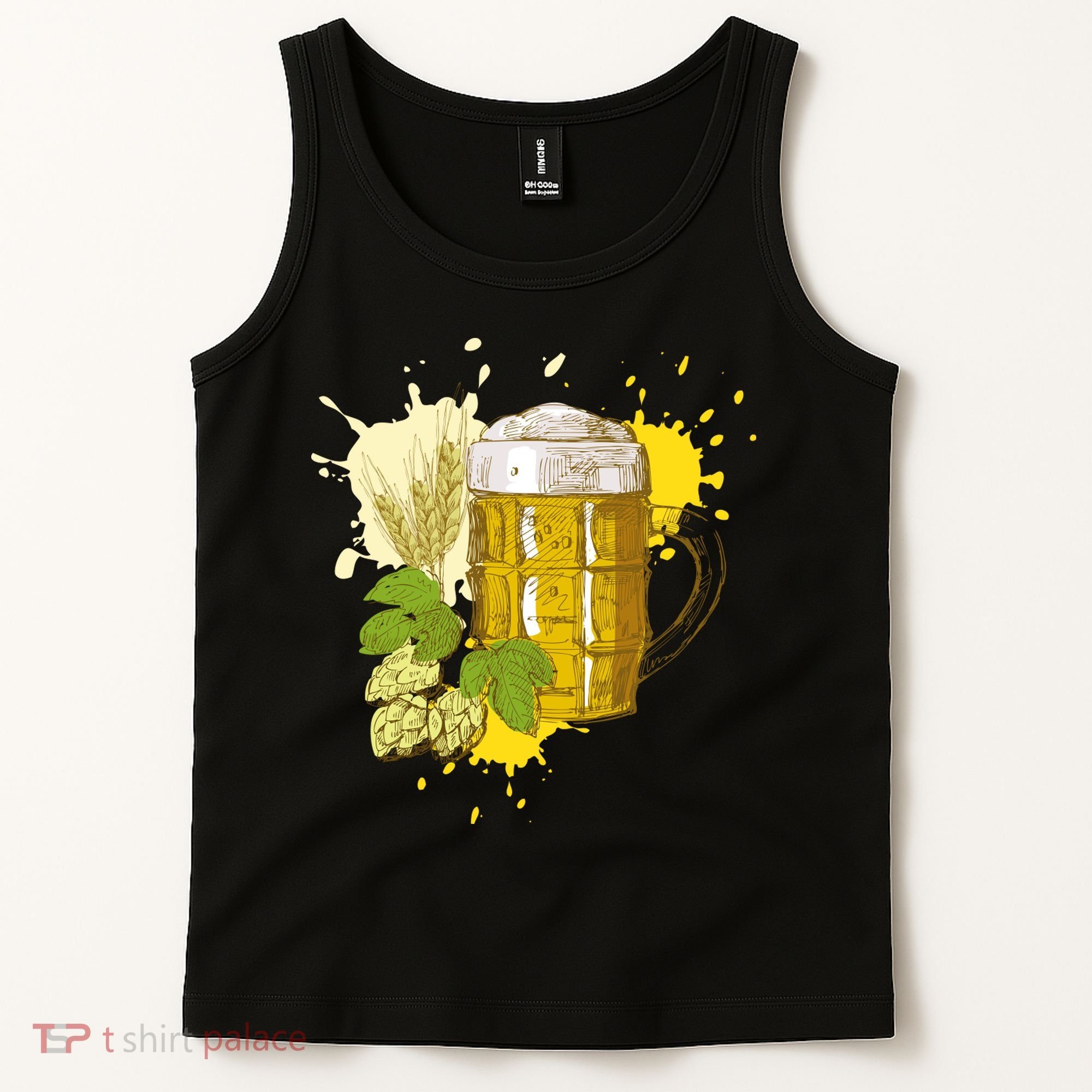 Oktoberfest Fall Autumn Beer Splatter Tank Top