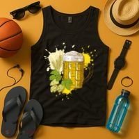 Oktoberfest Fall Autumn Beer Splatter Tank Top thumb 4