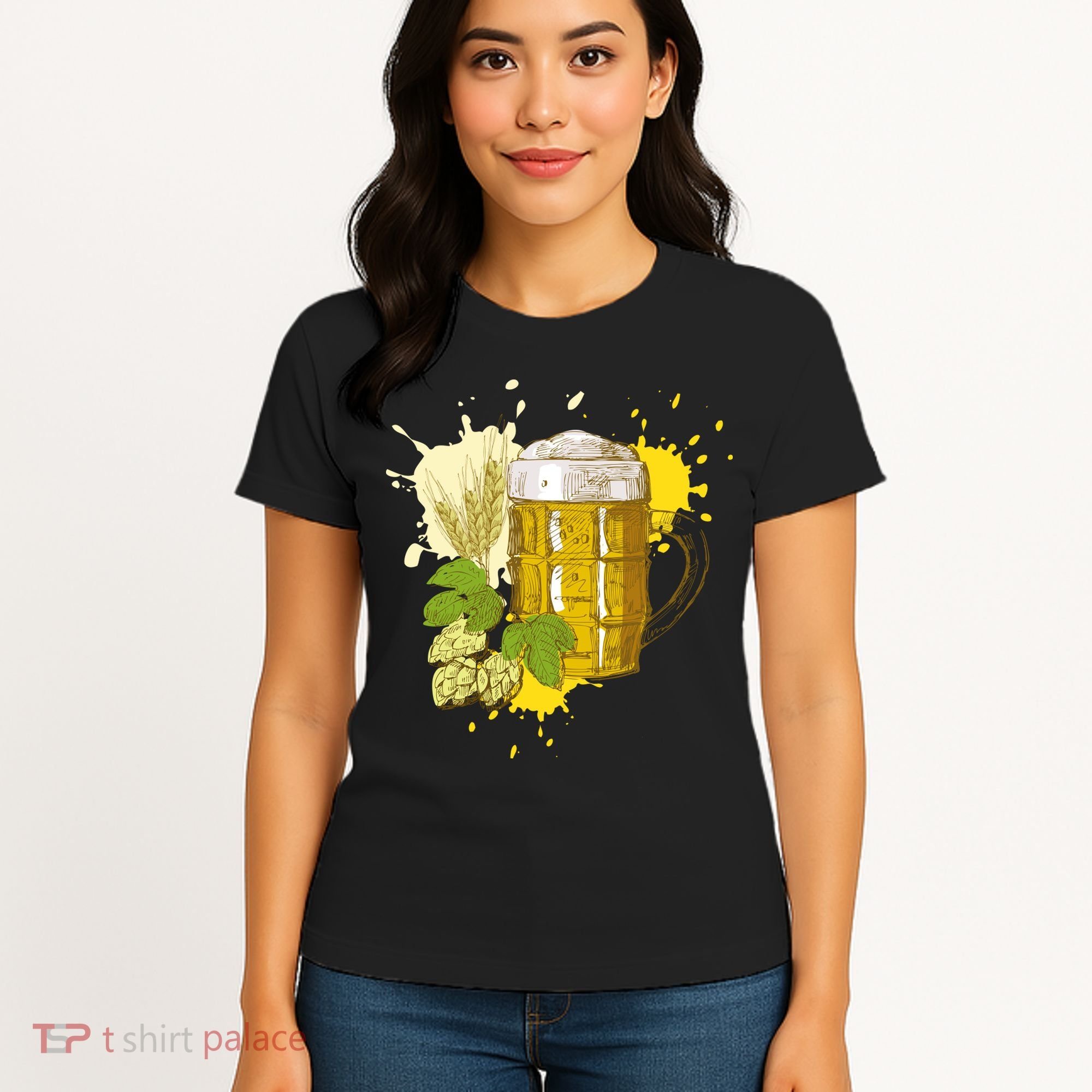 Oktoberfest Fall Autumn Beer Splatter Women's T-Shirt