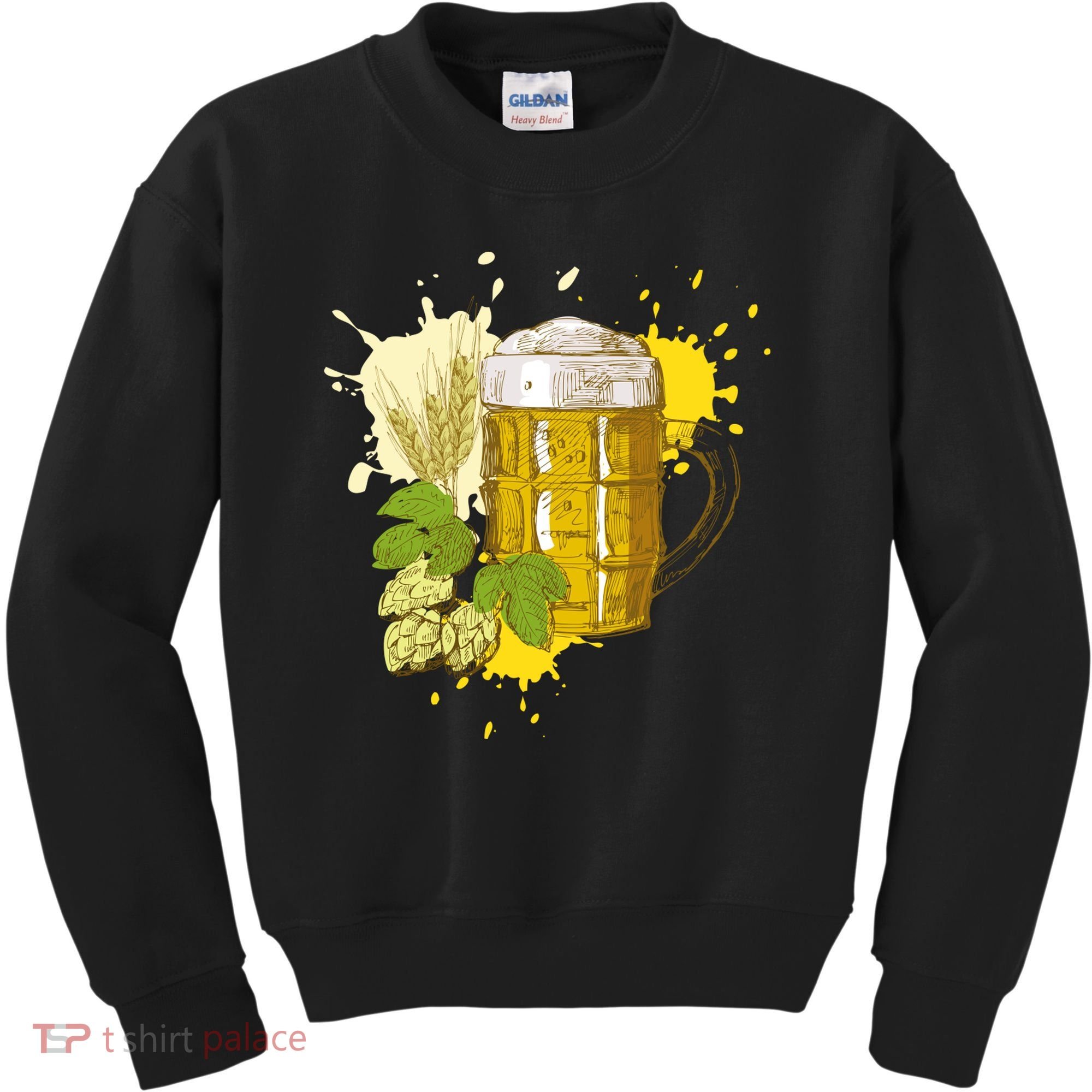 Oktoberfest Fall Autumn Beer Splatter Kids Sweatshirt