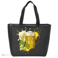 Oktoberfest Fall Autumn Beer Splatter Tote Bag thumb 0