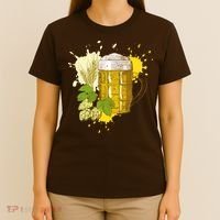 Oktoberfest Fall Autumn Beer Splatter T-Shirt thumb 4