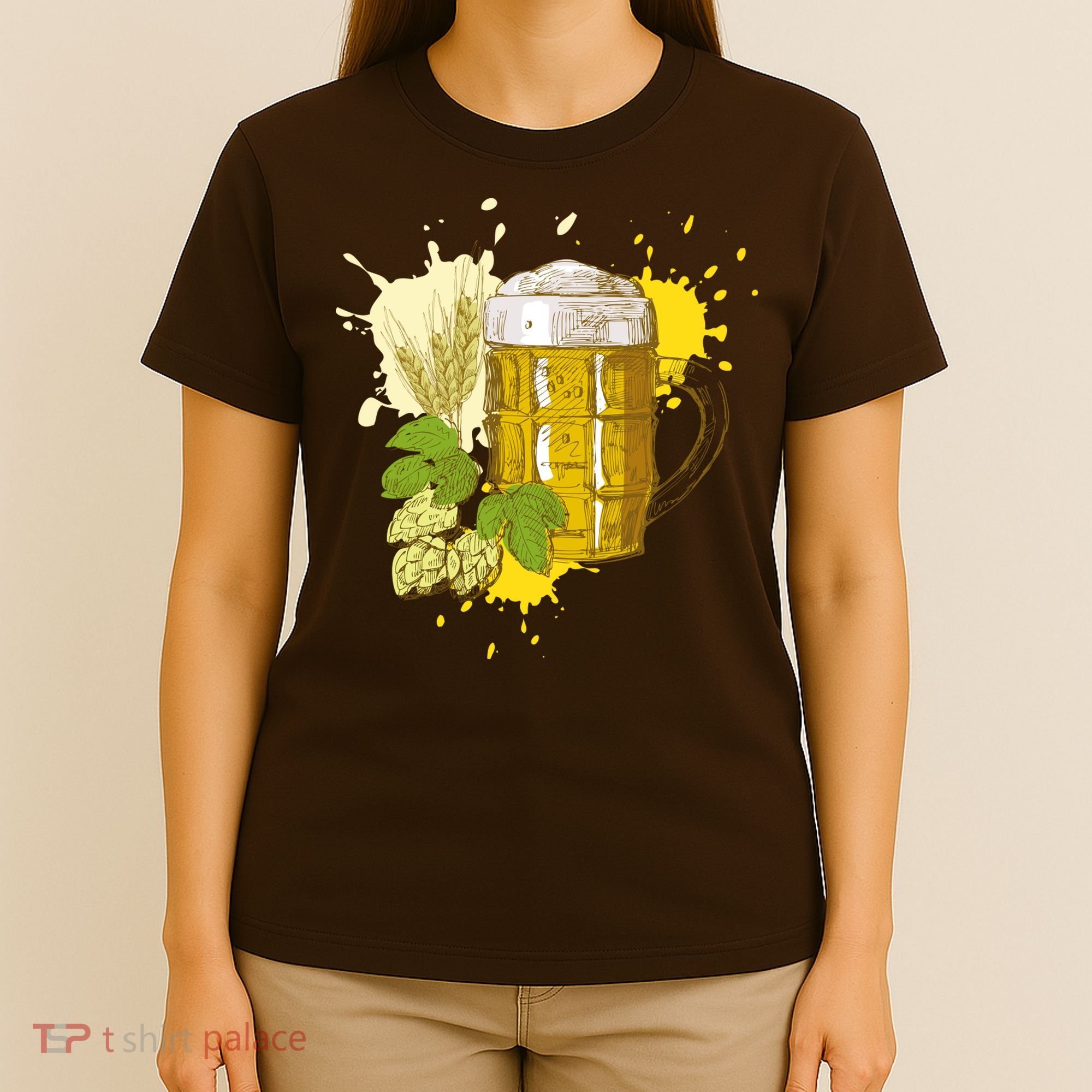 Oktoberfest Fall Autumn Beer Splatter T-Shirt