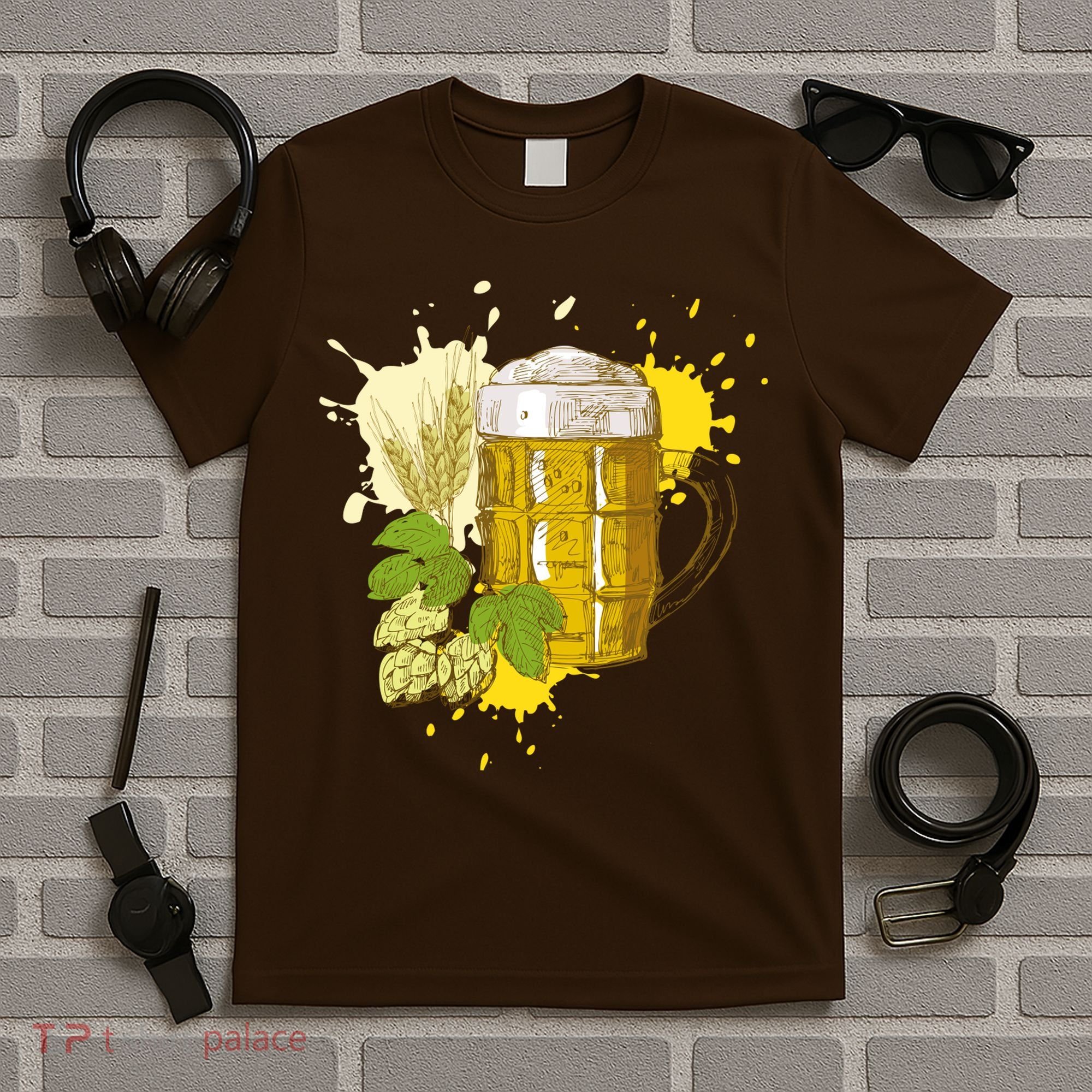 Oktoberfest Fall Autumn Beer Splatter T-Shirt