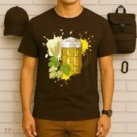 Oktoberfest Fall Autumn Beer Splatter T-Shirt thumb 6