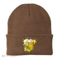 Oktoberfest Fall Autumn Beer Splatter Beanie thumb 0