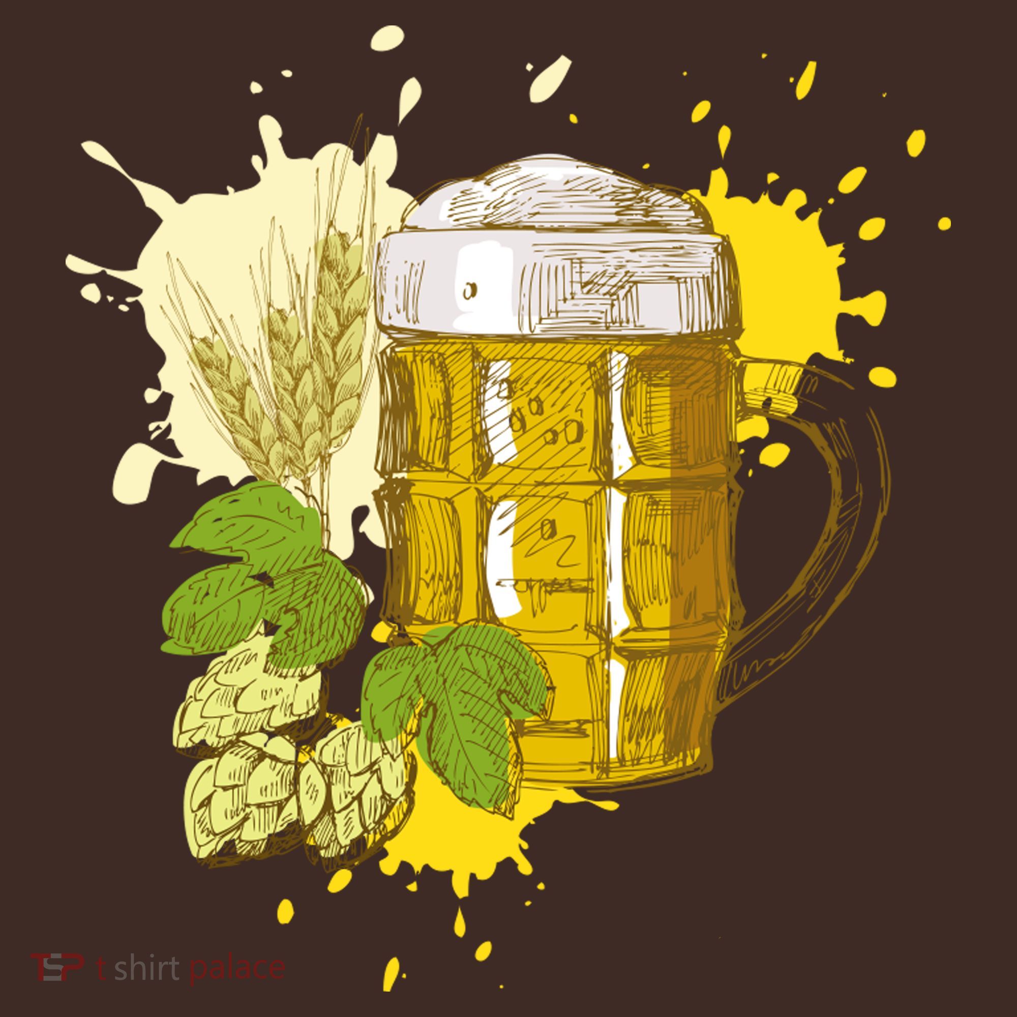 Oktoberfest Fall Autumn Beer Splatter Mousepad