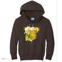 Oktoberfest Fall Autumn Beer Splatter Kids Hoodie thumb 0