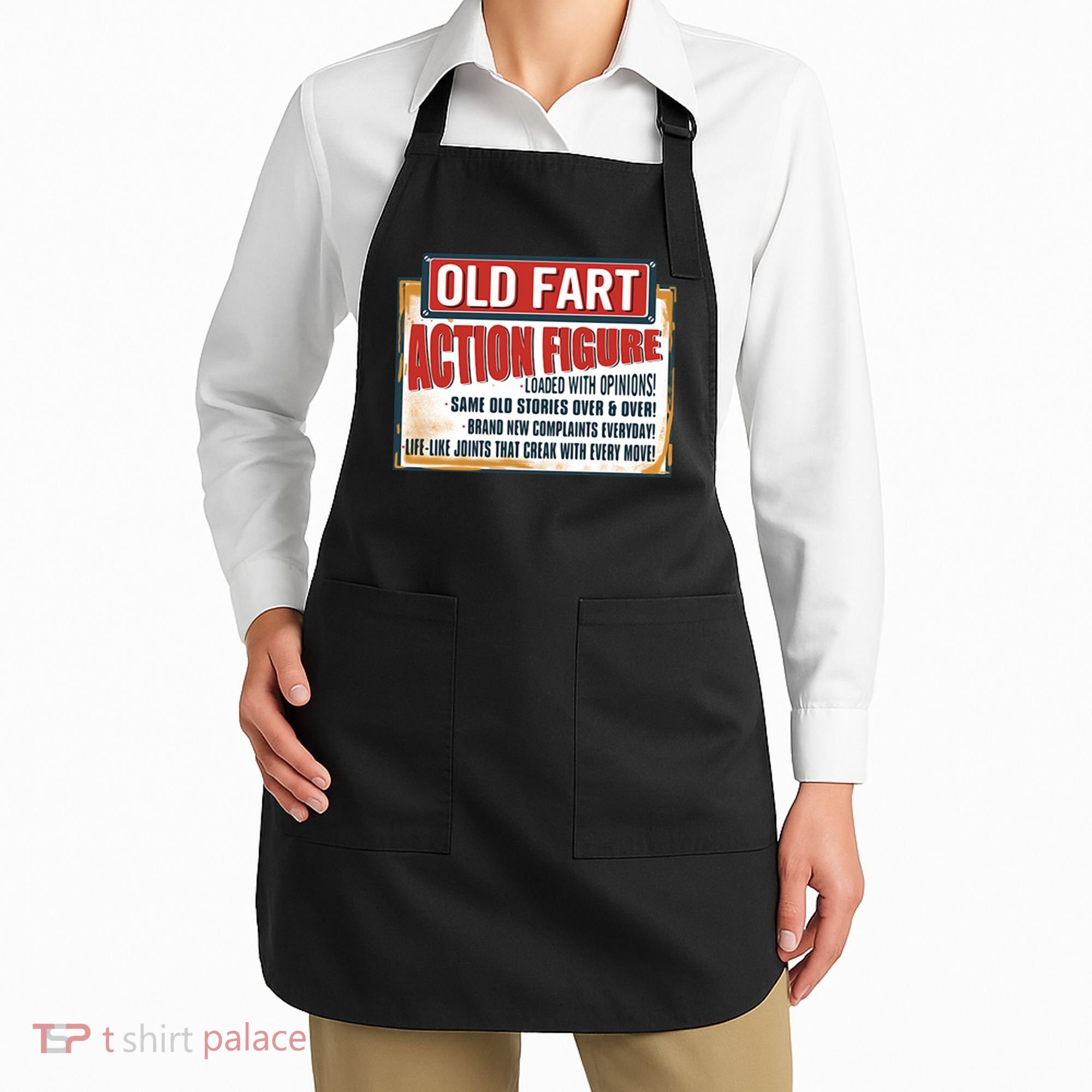 Old Fart Action Figure Loaded With Opinions Apron