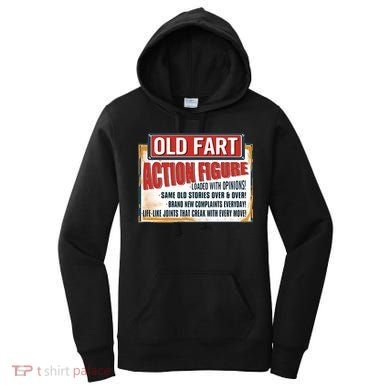 Old Fart Action Figure Loaded With Opinions Women's Hoodie