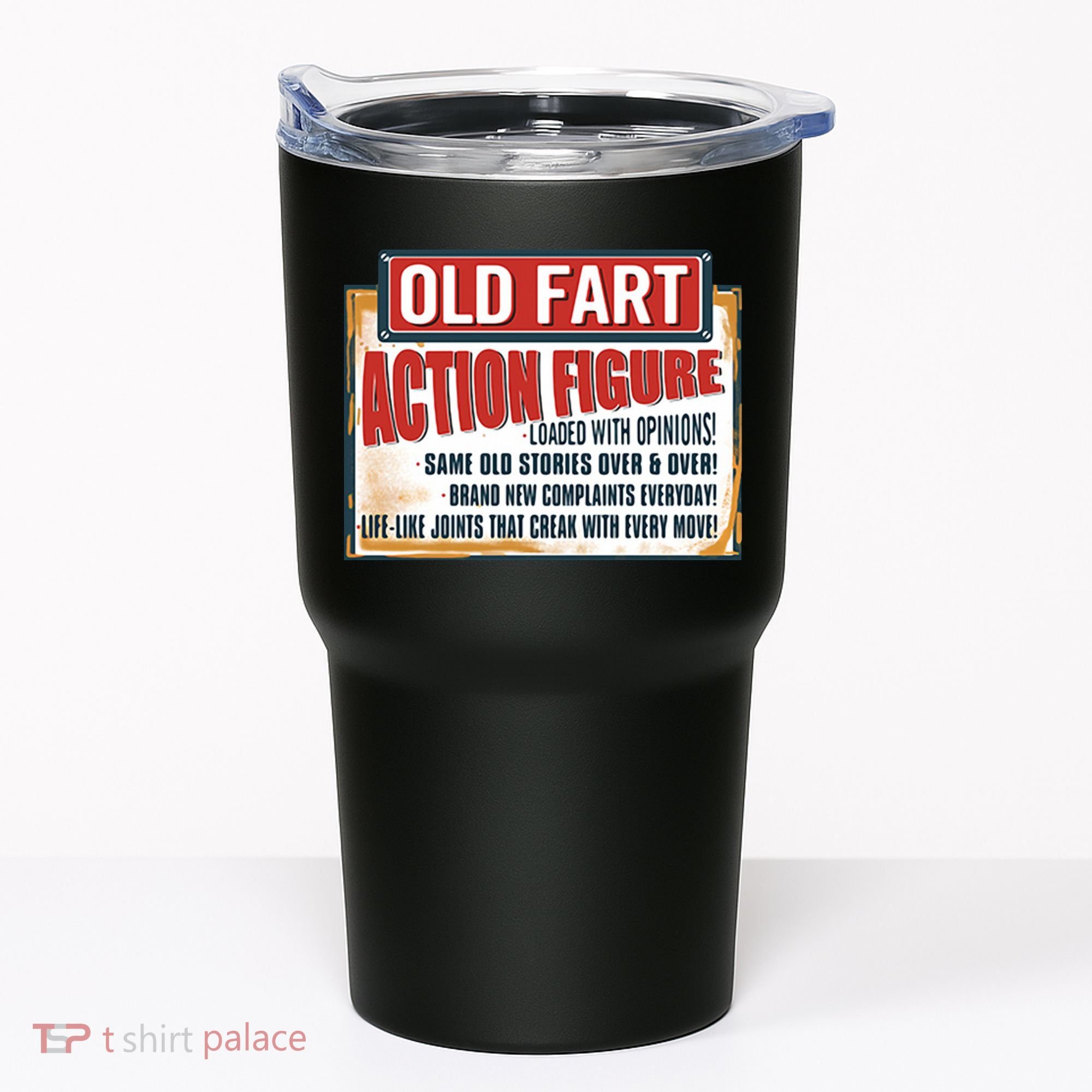 Old Fart Action Figure Loaded With Opinions Tumbler