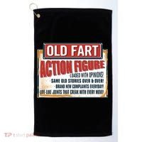 Old Fart Action Figure Loaded With Opinions Golf Towel thumb 0