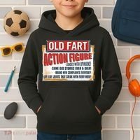 Old Fart Action Figure Loaded With Opinions Kids Hoodie thumb 2
