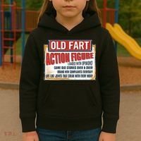 Old Fart Action Figure Loaded With Opinions Kids Hoodie thumb 3