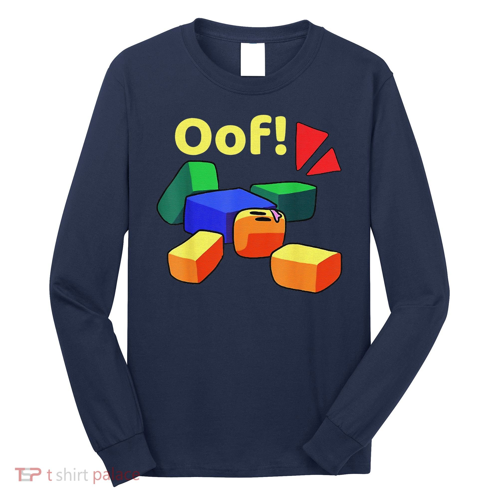 OOF! Funny Blox Noob Gamer Gifts For Gamers Long Sleeve Shirt