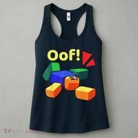 OOF! Funny Blox Noob Gamer Gifts For Gamers Women's Tank Top thumb 3